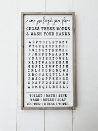 Bathroom Crossword In Case You Forgot Your Phone Wood Sign Timber Gray Design Co Farmhouse Bathroom Decor Bathroom Decor Signs Word Wash