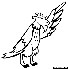 Baby tiger coloring page tiger cartoon black and white png. Goat Hawk Coloring Page Free Goat Hawk Online Coloring