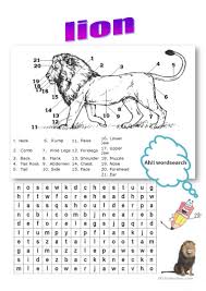 It is the surface of the body opposite from the chest and the abdomen. Lion Body Parts Vocabulary English Esl Worksheets For Distance Learning And Physical Classrooms