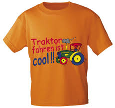 Kinder T Shirt Mit Aufdruck Traktor Fahren Ist Cool In 5 Farben Kinder T Shirt T Shirt Mit Aufdruck Traktor Fahren