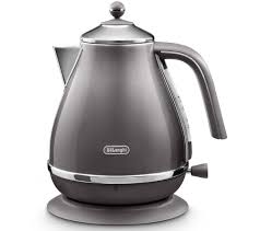 White kitchen set kettle toaster microwave setlist wiki. Buy Delonghi Icona Metallics Kbot3001 Gy Jug Kettle Grey Free Delivery Currys