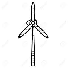 Symbols that represent the components inside the circuit, and lines that represent the connections together. Sketch Of Wind Turbine Icon Over White Background Vector Illustration Royalty Free Cliparts Vectors And Stock Illustration Image 96349076