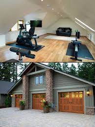 Quality solid brick house, renovation, furniture, appliances. 3 Car Garage With Gym Upstairs Garage Plans One Car Garage Gym Little House