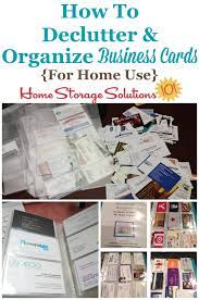 You can even batch scan cards to more quickly put an end to card clutter. Tips For Organizing Business Cards For Home Reference