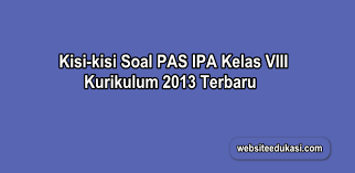 Maybe you would like to learn more about one of these? Kisi Kisi Pas Ipa Kelas 8 Kurikulum 2013 Tahun 2020 2021 Websiteedukasi Com