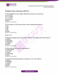 ➣  key points . Lakhmir Singh Chemistry Class 9 Solutions For Chapter 3 Atoms And Molecules Free Pdf