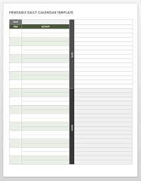 Check spelling or type a new query. Free Printable Daily Calendar Templates Smartsheet