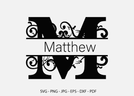 Download M Alphabet Split Font Monogram Graphic Graphic By Redcreations Creative Fabrica