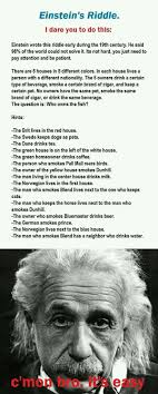 I Riddle You This Riddles Einstein Riddle Einstein