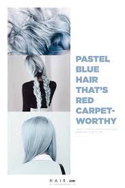 Pastel Blue Hair Is Gaining Major Traction In Hollywood Right Now And We Re Obsessed If You Want To Give The Look Pastel Blue Hair Blue Hair Vivid Hair Color