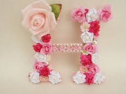 This quick guide to the letter h in spanish explains how to pronounce this letter—or, to be more precise, not pronounce it—in spanish words. Floral Name Letter Custom Name Letter Flower Letter H Etsy Floral Letters White Paper Flowers Shabby Chic Letters