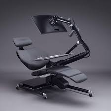 A mechanized assembly with plenty of head support and with a swiveling desk attached. Altwork Station The New Way To Work