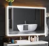 Jrswin Bathroom Mirror Cabinets with LED Lights, Double Door White Aluminum  Medicine Cabinet with Touch Switch Dimmer, Anti-Fog Wall Mounted Mirror ...