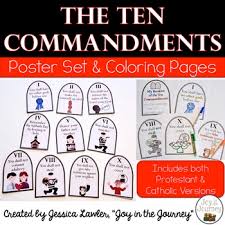 The tenth commandment expands on the seventh commandment and forbids lusting after one that further details about the tenth commandment. Ten Commandments Posters And Coloring Pages Tpt