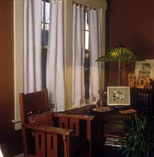 Beyond the style, the length and width of the curtain panels influences its final price. Curtains In The Arts Crafts Style Ann Wallace For Prairie Textiles