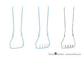 How to draw hands and fingers in manga anime illustration style. Anime Feet Drawing In Front View Feet Drawing Anime Drawings Drawing Body Proportions