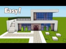 Minecraft How To Build A Small Easy Modern House Tutorial 25 Video Hd Https Www Yo Modern Minecraft Houses Minecraft House Tutorials Minecraft Modern