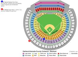 Oakland As Seating Chart