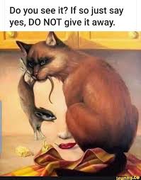 Do You See It If So Just Say Yes Do Not Give It Away Ifunny Art Jokes Very Funny Pictures Funny Cat Memes