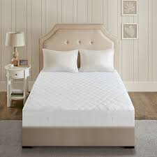 Shop for heating mattress pads in mattress pads. Beautyrest Cotton Blend Queen Size Heated Electric Mattress Pad White Overstock 6416041