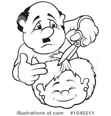 Hours of fun await you by coloring a free drawing characters hairdresser. Hairdresser Clipart 1045211 Illustration By Dero