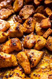 Sheet Pan Korean Chicken Bowl With Sweet Potatoes And Yum Yum Sauce Half Baked Harvest Recipe In 2020 Yum Yum Sauce Korean Chicken Chicken Bowl