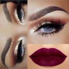 43 Christmas Makeup Ideas To Copy This Season Stayglam Gold Eye Makeup Makeup Eye Makeup