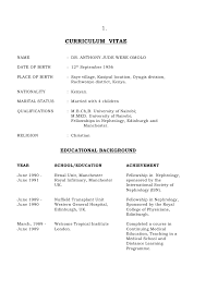 Kenya certificate of secondary education. How To Write A Cv For Medical Fellowship Medical Curriculum Vitae Example And Writing Tips