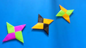 Cara membuat origami bentuk shuriken 3 bintang. Cara Membuat Origami Shuriken Ninja 4 Bintang Origami Shuriken Ninja Youtube