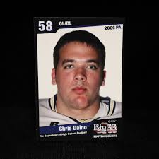 2006 Chris Daino Big 33 Pennsylvania "BLUE" High School Football #PA58