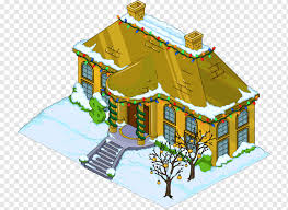 Häuser im hang profitieren beispielsweise von einem grundriss mit beletage und wunderschöner fernsicht. Die Simpsons Tippte Das Simpsons Game House Weihnachten Aus Simpsons Donut 2016 Bereich Gebaude Png Pngwing