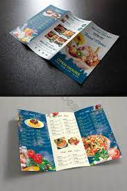 Food Menu Template Tri Fold Brochure Psd Free Download Pikbest Brosur Desain Profil Perusahaan Desain