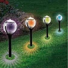 Image Is Loading Modern Large Solar Powered Colour Changing Globe Ball Solar Lights Garden Solar Lawn Lights Outdoor Garden Lighting