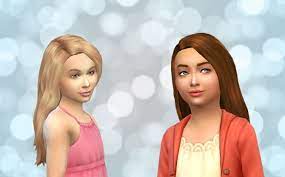 Hair For Girls By Kiara Zurk At My Stuff Sims 4 Updates Girl Hairstyles Straight Hairstyles Sims 4 Toddler