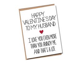 Shopping for your valentine has never been this easy—this year, it might be even easier than picking valentine's day gifts for kids or valentine card. Amazon Com Funny Husband Card Valentine S Card For Husband Valentine Gift Husband Handmade