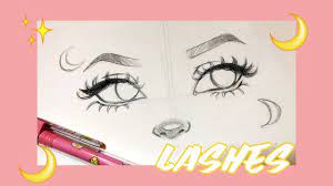 How I Draw Poppin Eyelashes - Youtube