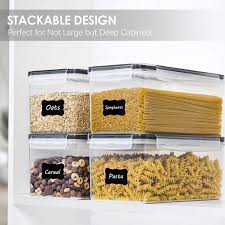 Keep your food stored and fresh with the oggi acrylic spaghetti canister (airtight with clamp). Buy Vtopmart Airtight Food Storage Containers With Lids 4pcs Set 3 2l Plastic Spaghetti Container For Pasta And Long Noodles Bpa Free Air Tight Kitchen Pantry Organization And Storage Online In Indonesia B08p1qdxty