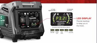 Good reviews lots of power for a fraction of the cost. Onan P4500i Portable Generator Amp Trak Controls Ltd