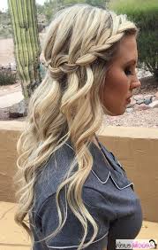 Halboffene Frisur Neue Halboffene Frisuren 2019 Abiball Frisuren Halboffen Brautfr Waterfall Braid Hairstyle Down Hairstyles Wedding Hairstyles Bridesmaid