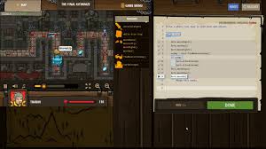 The game provides easy instructions for writing code that moves a character around on screen. Codecombat Answers