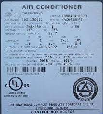 The cooling capacity of air conditioners is typically measured in british thermal units, or btu, per hour, and as a general rule of thumb, you'll want a unit that delivers 20 btu for each square. Air Conditioner Date Codes