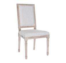 Gray Stripe Rectangular Louis Dining Chair Kirklands Dining Chairs Farmhouse Dining Upholstered Seating