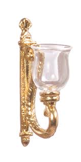 The most common non electric light material is metal. Glass Wall Sconce Non Electric 2pc Mary S Dollhouse Miniatures