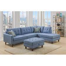 Ivy Bronx Dopkins Sectional Upholstery Blue Living Room Sofa Design Living Room Sofa Set Furniture Sofa Set