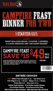 Black Angus Campfire Feast September 2020 Black Angus September 2020 Coupons And Promo Codes