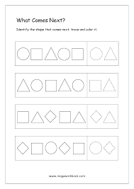 Maybe you would like to learn more about one of these? Free Printable Pattern Identification Worksheets What Comes Next Megaworkbook