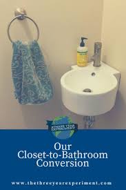 Designer michelle schmauder enlarged the bathroom of a couple's 1940s row house by 16 square feet by expanding into a linen closet in the hallway. Closet To Bathroom Conversion The Three Year Experiment