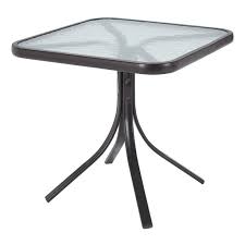 Festival depot 40 bar height outdoor patio bistro table metal square side table tempered glass top all weather (31.5x 31.5x 41.2h) Mainstays Square Glass Patio Table 20 X 20 Dark Brown Finish Walmart Com Walmart Com