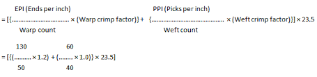 Gsm Calculation For Woven Fabric