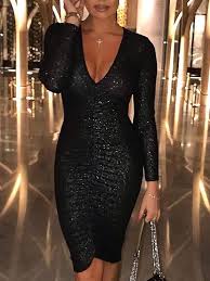 Ruched Design Sequin Dress S M L Xl 35 99 Bodycon Dress Bodycon Dress Parties Sequin Dress